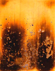 Yves Klein - fire painting