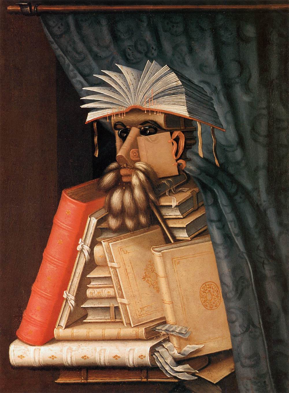 The Librarian- Guiseppe Arcimboldo 1566